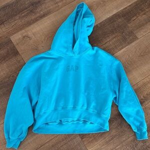 GAP VintageSoft Crop Logo Hoodie Womens